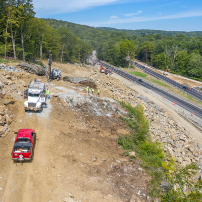 Baystate Blasting - Taconic State Parkway. NY Drone Photography by Photoflight Aerial Media. Subject to copyright ©Photoflight Aerial Media