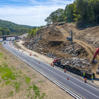 Baystate Blasting - Taconic State Parkway. NY Drone Photography by Photoflight Aerial Media. Subject to copyright ©Photoflight Aerial Media